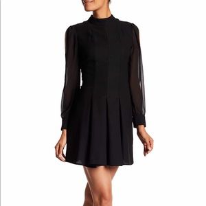 Black Slit Sleeve Cocktail Dress